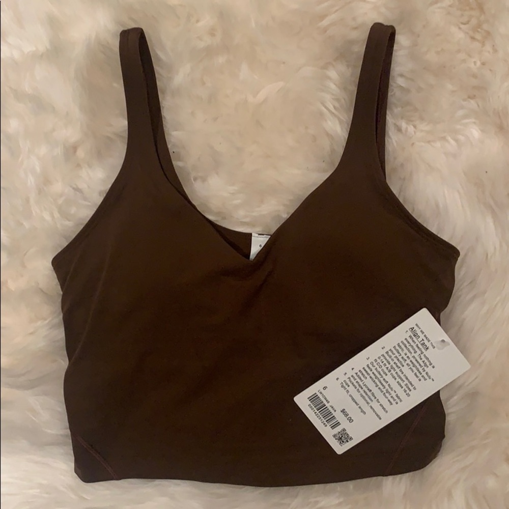NWT brown Lululemon Align Tank (java)